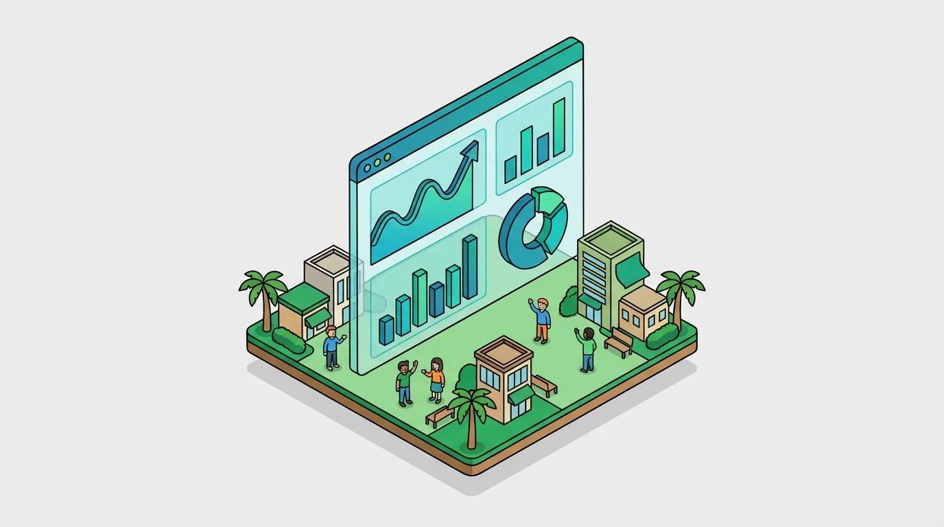 Analytics dashboard showing usage patterns
