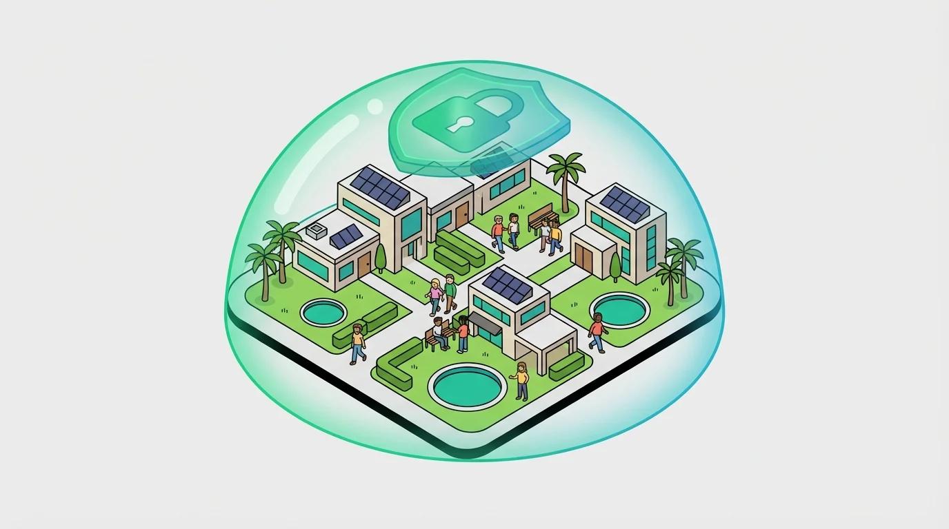 Security features protecting resident data